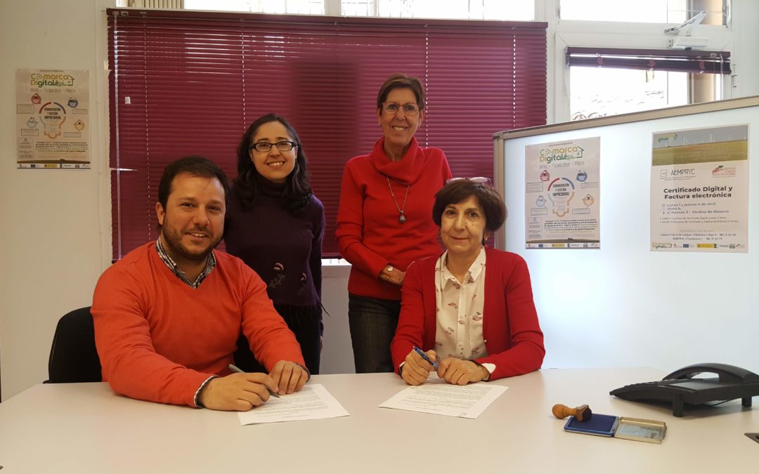 El Colectivo ‘Tierra de Campos’ y AEMPRYC firman un convenio de colaboración